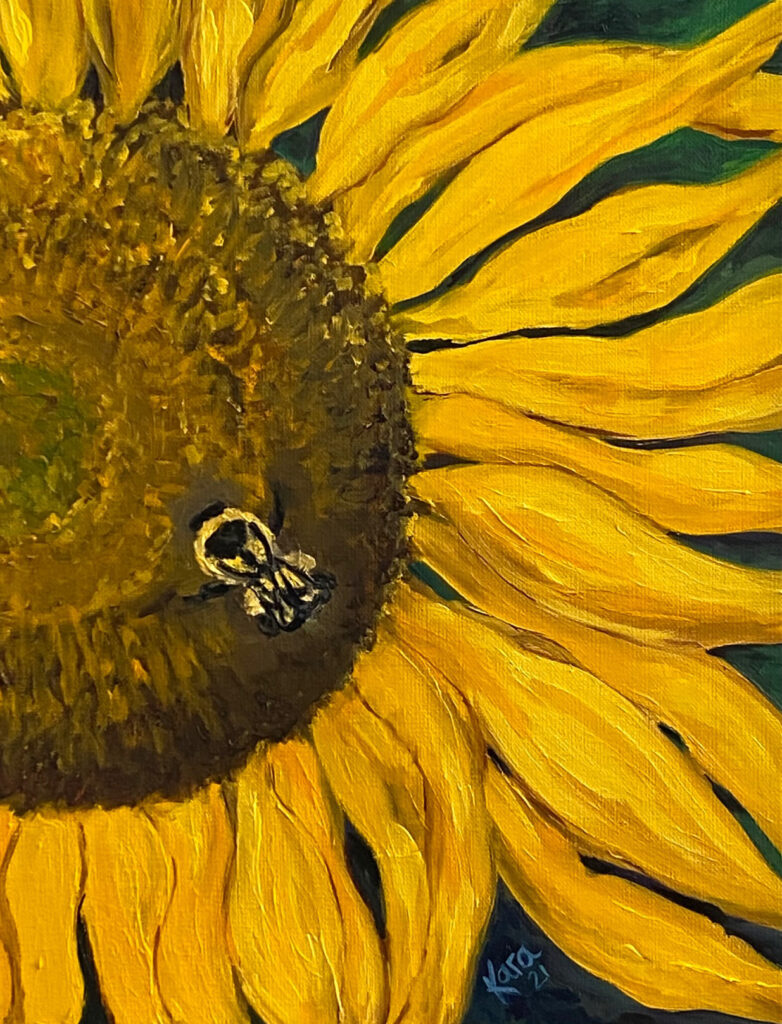 Sunflower and the Bee